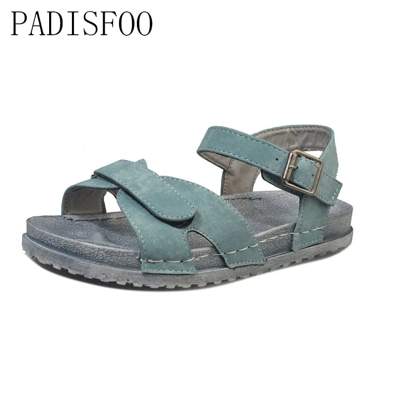 

POADISFOO 2017 summer   tide fashion retro toe thick the magic paste word deduction student female sandals wholesale.CBSL-ZYLM02