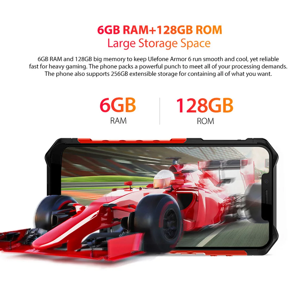 Ulefone Armor 6 IP68 IP69K Android 8 1 смартфон 2 &quotHelio P60 6G + 128G Face ID Беспроводная зарядка прочный