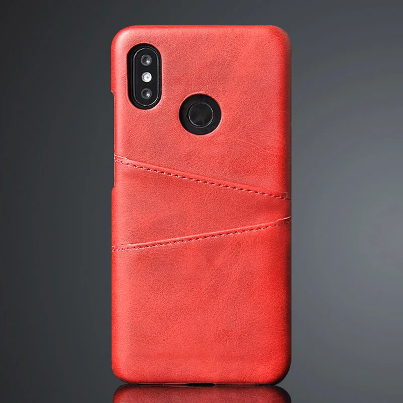 Кожаный чехол с держателем для карт Xiaomi Redmi Note 7 4 4X 6 Pro S2 5 Plus 5A Prime Mi Play 8 Lite 9 SE Pocophone F1