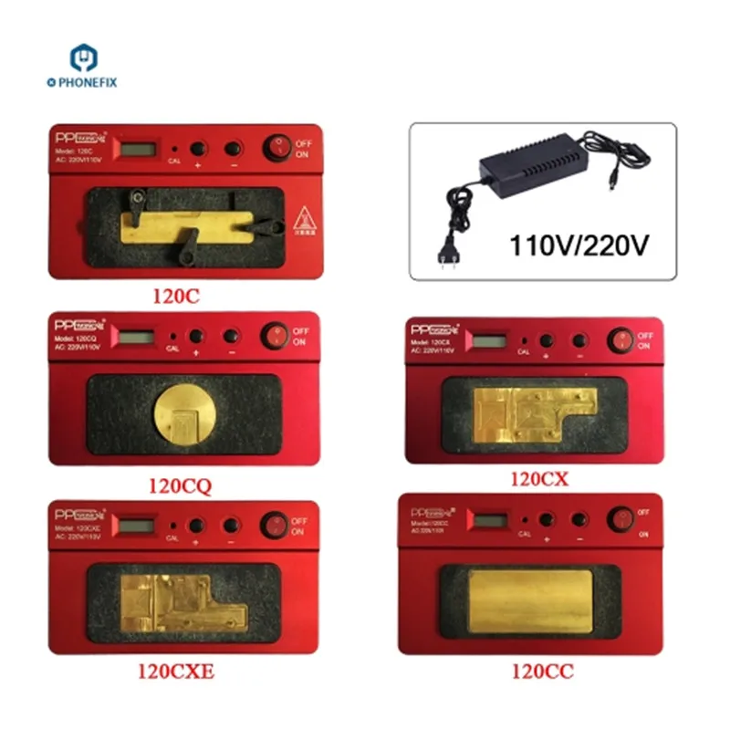 

PHONEFIX PPD 120 PCB Heating Rework Station A8 A9 A10 A11 A12 CPU NAND Motherboard BGA Soldering Station for iPhone Repair Tool