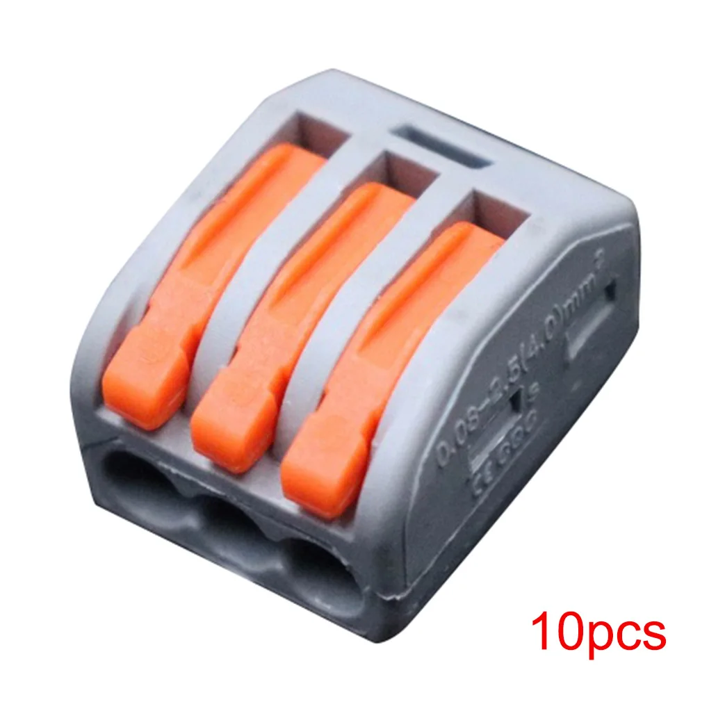 

10PCS PCT-213 PCT213 Universal Compact Wire Wiring Connector 3 pin Conductor Terminal Block and Lever 17 * 21 * 14.5mm