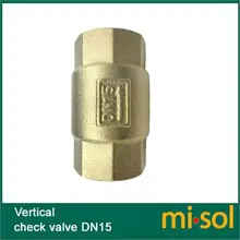 10 шт./лот ЛАТУНЬ обратный клапан вертикальный DN15 обратный клапан для воды масло воздуха