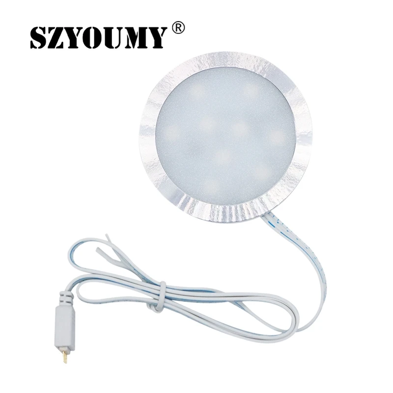 SZYOUMY набор из 4 под шкафом RGB свет комплект 9 светодиодов Точечный светильник ИК