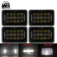 4x6 дюймов 48 Вт LED Фары для автомобиля Замена для GMC Safari Ford Chevrolet Toyota Nissan грузовики 5 ''LED для 4x4 внедорожных освещение