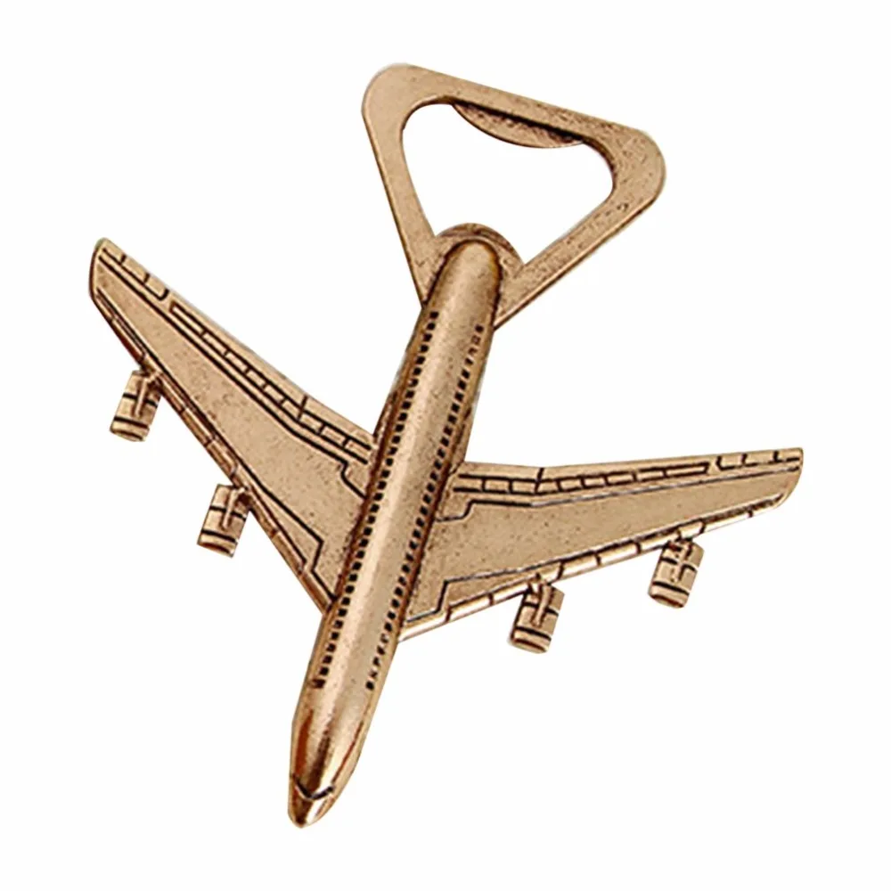 European American Fashion Airplane Shape Beer Bottle Opener Antique Wedding Kitchen Party Bottle Opener Supplies Gift