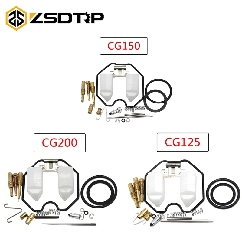 

ZSDTRP Motorycel Carburetor Repair Kits For PZ26 PZ27 PZ30 With Spare Jets 1 sets One Pack CG125 150 200