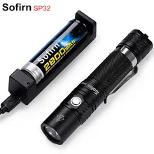 SP32 Kit Tactical Flashlight 18650 Cree LED XPL2 V6 1000 Lumens High Power Pocket Light Penlight Light for Bike with Battery