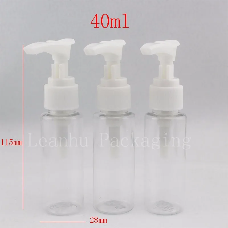40ml transparent bottle with bayonet pump