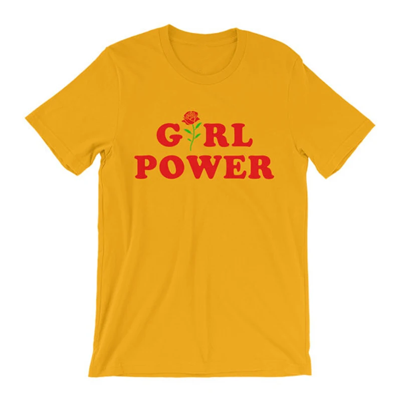 Resultado de imagem para Camisa feminista Inspirado Camisa Feminista Tumblr Camisa De T-Shirt Da Menina Camisa Do Moderno Flor Rosa Todos Os Dias GRL PWR