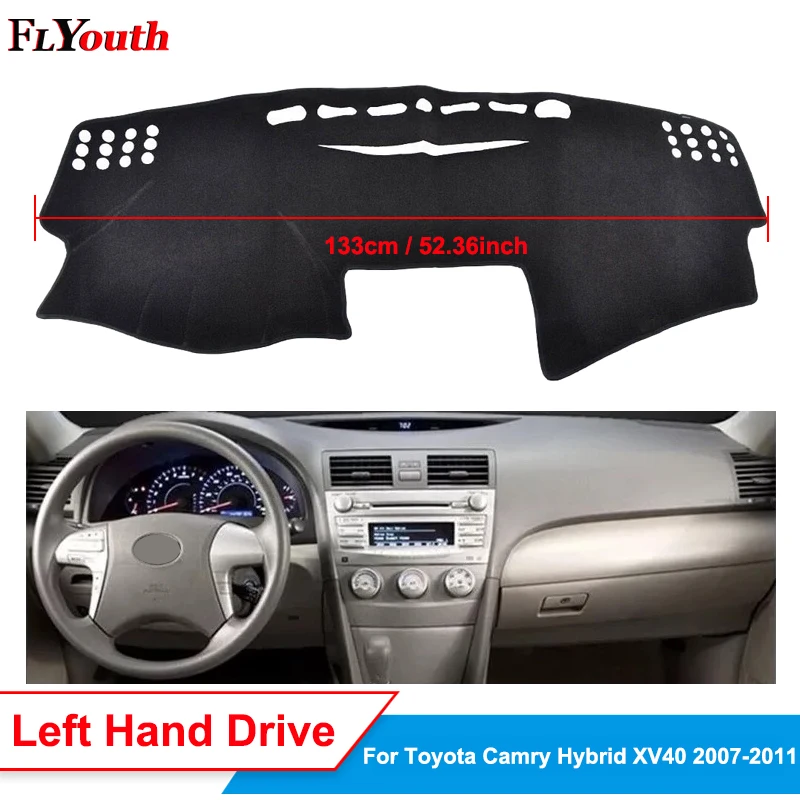 

Car Dashboard Cover Dash Mat Dash Pad Dash Mat ANti-UV For Toyota Camry Board Cover Pad Carpet 2007 2008 2009 2010 2011 Non-Slip