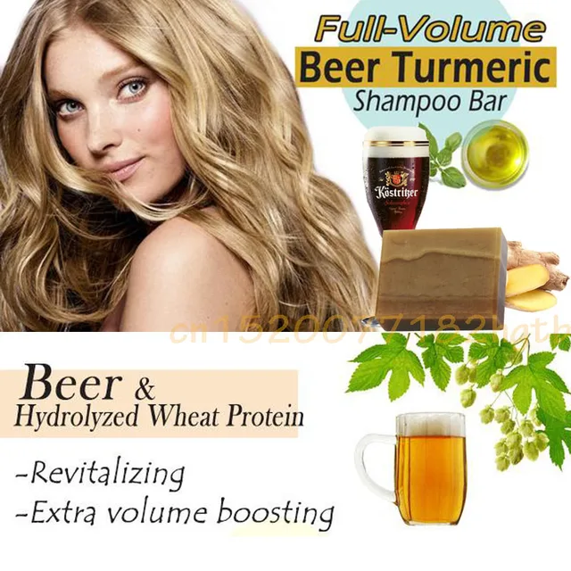 Aliexpress.com : Buy 1Pc FULL Volume Beer Ginger Turmeric Shampoo Bar