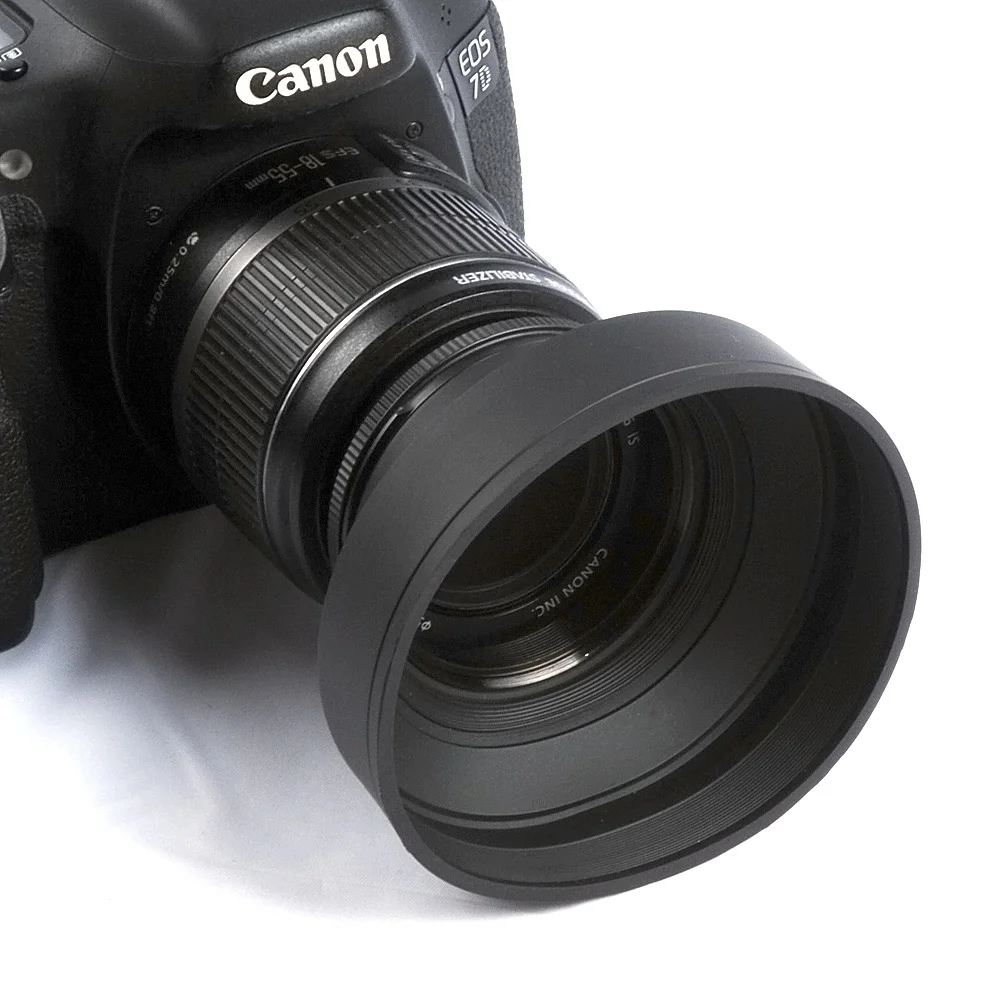 Multi-Size Adjustable Rubber Lens Hood