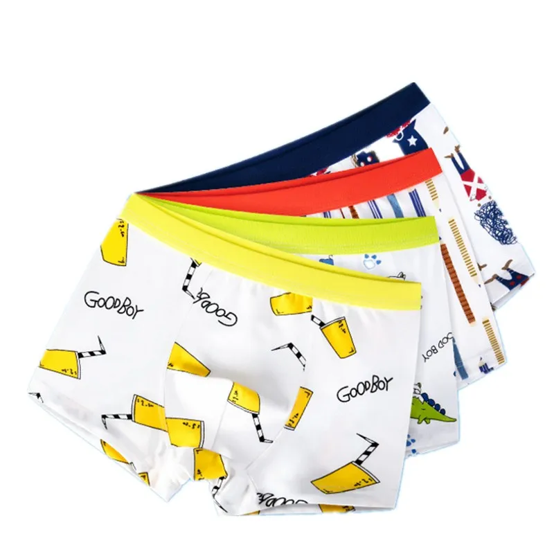 

2pc/lot Cartoon Children's Shorts Panties for Baby Boy Boxers Kids Boys Underwear Teenager Underpants suit for 4-14Y