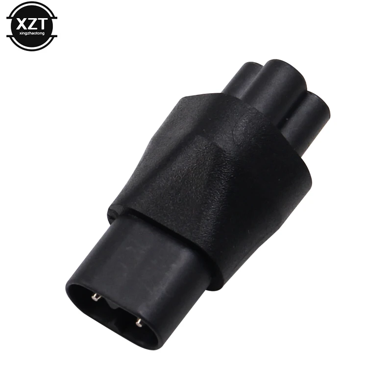 1 шт. IEC 3Pin Female to 2Pin Male 320 C6 C8 адаптер питания C7 C5 2 pin конвертер|Компьютерные кабели и