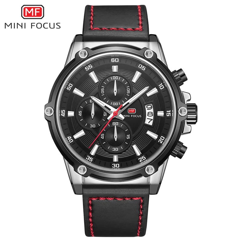 MINIFOCUS Для мужчин наручные часы Водонепроницаемый Relogio Masculino Элитный бренд моды
