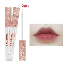 LANBENA Сыворотка для ухода за губами, восстанавливающая губу, уменьшить тонкие линии маска для губ, увлажняющая, повышающая эластичность губ, сопротивляющаяся старению, 2 шт