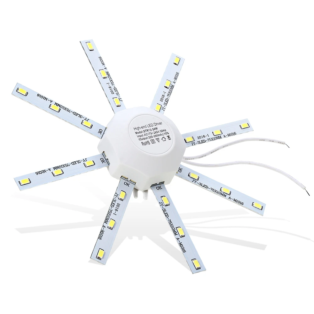 12 W 900Lm 24 светодиодный потолочный светильник Осьминог круглый свет SMD 5730 высокой