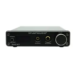 FX-AUDIO Dac-x7 Usb аудиоустройство декодер чистый цифровой амперметр Усилитель предварительного этапа Dsd256 аудиоустройство декодер амперный