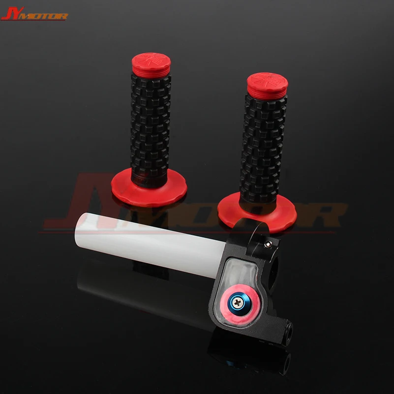 NEW PRO Handle Grip with 1/4 Quick Turn Throttle Dirt Pit Bike