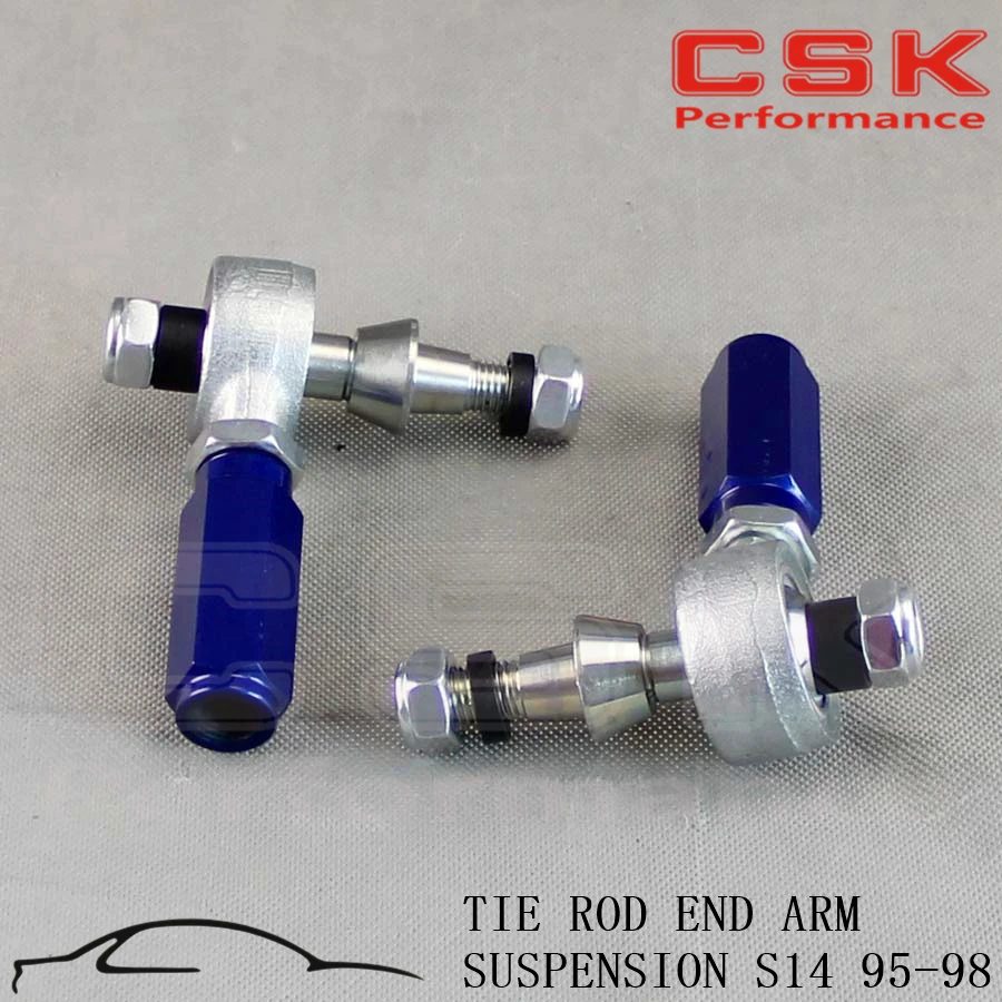 

2pcs TURBO OUTER TIE ROD END ARM SUSPENSION FIT FOR 95-98 240SX S14 SR20 SILVIA