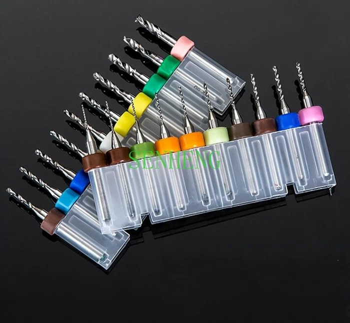 10Pieces 2.7mm high precision Carbide CNC Router Bits PCB drills Spiral Milling Cutter Drill Bit