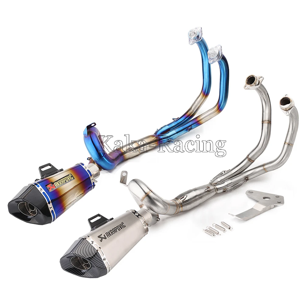 

FZ MT 07 Motorcycle Akrapovic Exhaust Muffler Full System for Yamaha MT07 MT-07 FZ07 FZ-07 Tracer (2014-2019) XSR700 (2016-2017)