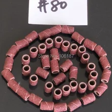 500 шт#80 шлифовальные ленты для ногтей сверла для ногтей сверлильный станок для ногтей педикюр