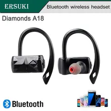 Ersuki беспроводной Улучшенный Bluetooth A18 наушники портативные бинауральные спортивные наушники для бега водонепроницаемые для Android IOS