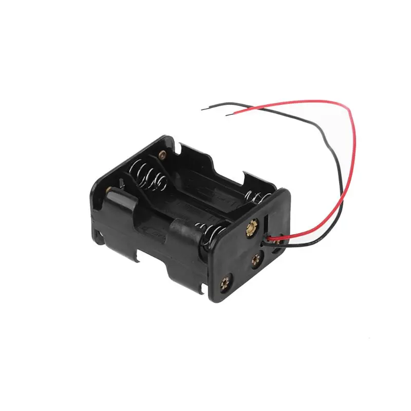 Зажим держатель 6AA 2A батарея для хранения 9 В DIY аккумуляторы блок питания корпус