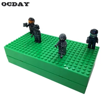 

DIY Building Blocks Storage Box Multifunction Building Bricks Base Plate Kids Portable Mini Display Storage Case Educational Toy