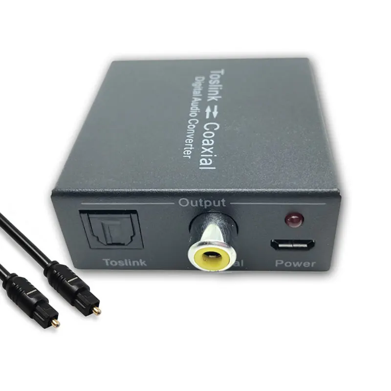 

Bi-directional SPDIF & Coaxial Converter 192 KHz Digital Audio Adapter Optical Toslink SPDIF Splitter Switch Support Dolby-AC3