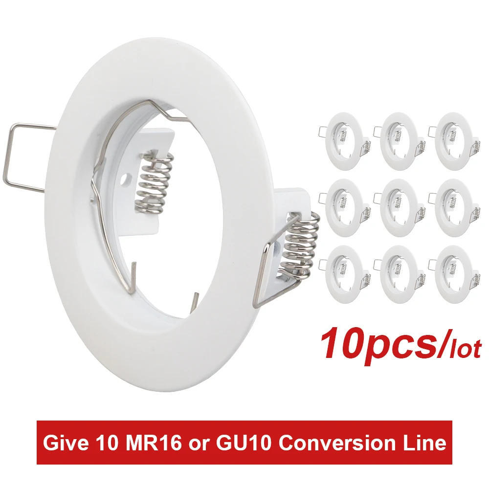 

adjustable Downlight fitting Recessed Spotlight mounting frame MR16 GU10 lamp socket Ceiling fitting lighting fixture dia 50mm