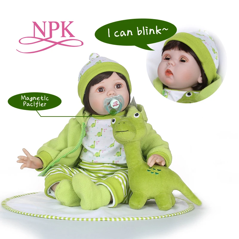 Силиконовые куклы реборн NPK 55 см Мерцающая кукла Playmate для девочек Кукла Реборн