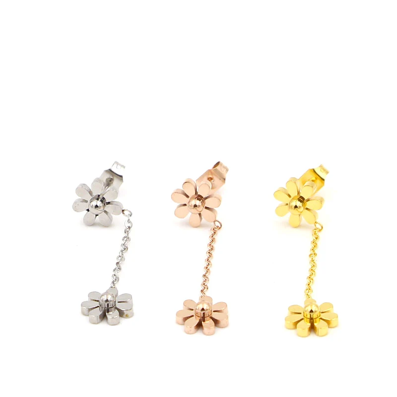 

2018 Fashion Open Stud Earring Women's 316L Stainless Steel Earring for Women 3 Colors Gift Wholesale Jewelry earring women