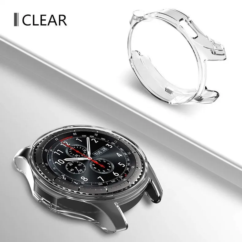 Чехол для Galaxy Watch, 46 мм, 42 мм, активный, 40 мм, тонкий, мягкий, TPU, силиконовый, ультра тонкий, цветной, покрытие, чехол для samsung gear S3