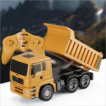 6-канальный RC сплав с дистанционным управлением инженерно-самосвал игрушечный грузовик игрушка грузовые автомобили модель рождественские подарки на день рождения