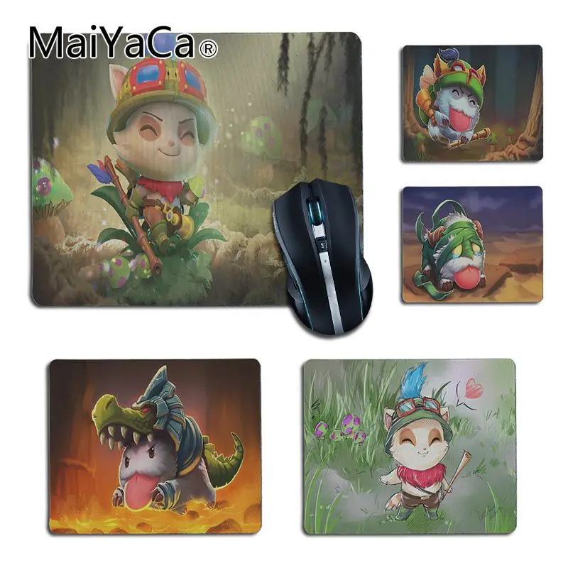 

MaiYaCa 2019 New League of Legends Teemo Office Mice Rubber Mouse Pad Smooth Writing Pad Desktops Mate gaming mouse pad