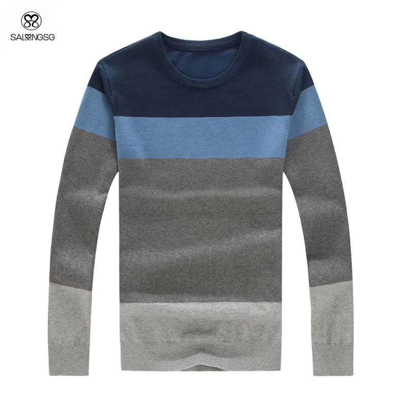 Luxury Mens Pullovers Sweater Striped Fashion 2017 Men