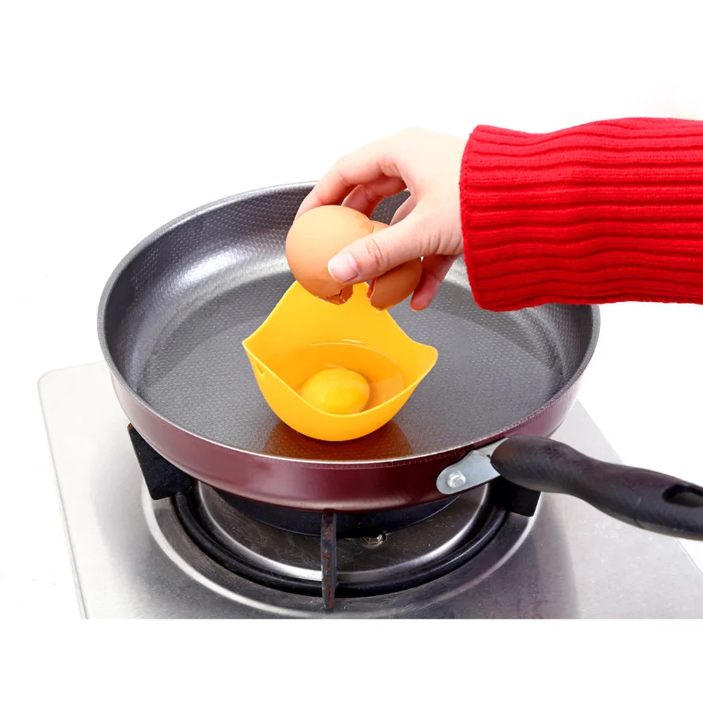 

Kitchen Tool Case New Silicone Egg Poacher Cook Poach Pods Poached Baking Cup Kitchen Cookware Steamed Egg Container Tool