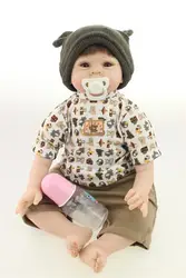 55 см NPKCOLLECTION силикона Reborn Baby Doll игрушки с магнитными соска коллекция мальчик куклы для детей на день рождения игрушки ручной работы