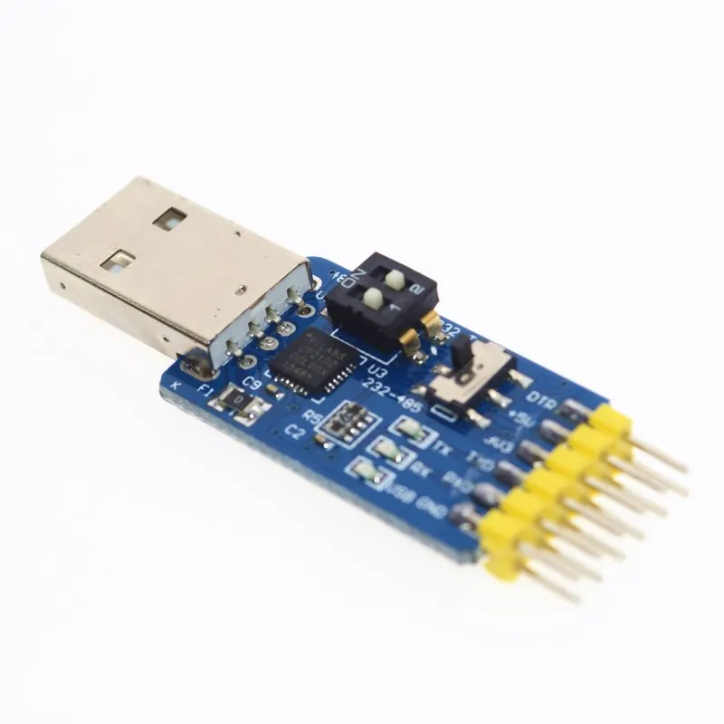 Многофункциональный серийный модуль 6 в 1 CP2102 USB для TTL 485 232 Huzhuan 3 В/5 В|Интегральные
