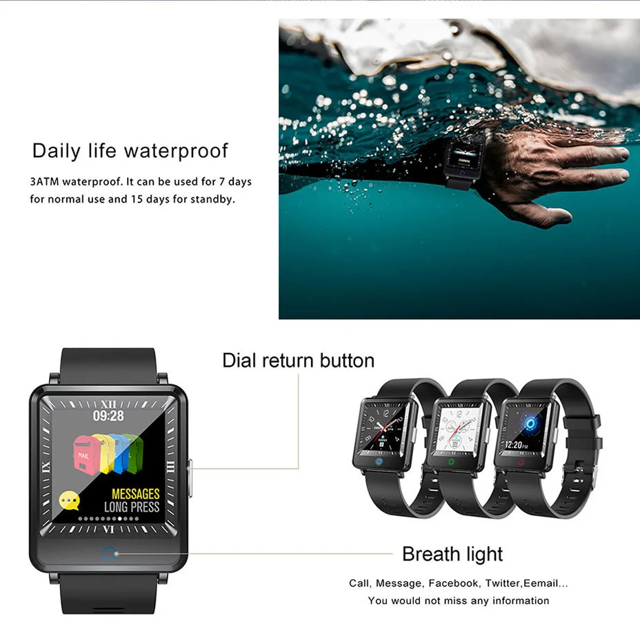 COLMI Dual Screen Smart Watch Men Blood Pressure Clock IP67 Waterproof Smartwatch Activity Fitness Tracker For android IOS phone 13