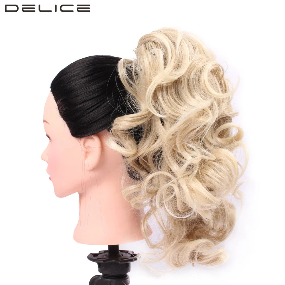 DELICE Women Clip In Short Curly Claw Ponytail Hair DELICE Women Clip In Short Curly Claw Ponytail Hair
