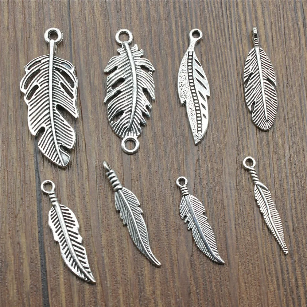 20pcs Arrow Charms Tibetan Bronze Silver Color Pendants Antique Jewelry Making DIY Handmade Craft