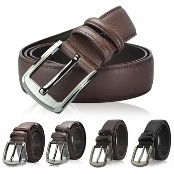 

Men Genuine Leather Belts Big Size Long Leather Belt Vintage Man Belt High Quality Men Jeans Strap Belts Men 110-130cm luxury