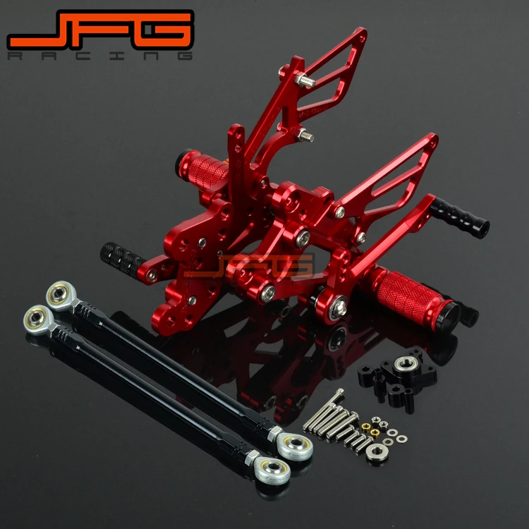 Motorcycle CNC Adjustable Foot Pegs Pedals Rest Rearset Footpegs For HONDA CBR1000RR CBR 1000 RR 2004-2007 2004 2005 2006 2007 Motorcycle CNC Adjustable Foot Pegs Pedals Rest Rearset Footpegs For HONDA CBR1000RR CBR 1000 RR 2004-2007 2004 2005 2006 2007