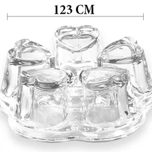 D: 12,3 см большая форма сердца стеклянный чайник грелка, чайник с цветами и кофейник нагревательная база, высокая термостойкость, чай в качестве подарков