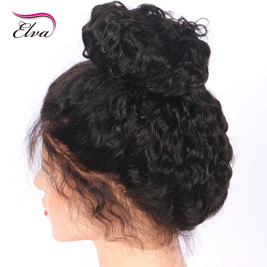 Elva Hair Glueless Full Lace Human Hair Wigs For Black Women Deep Wave Brazilian Remy Hair Wig Natural Hairline With Baby Hair4