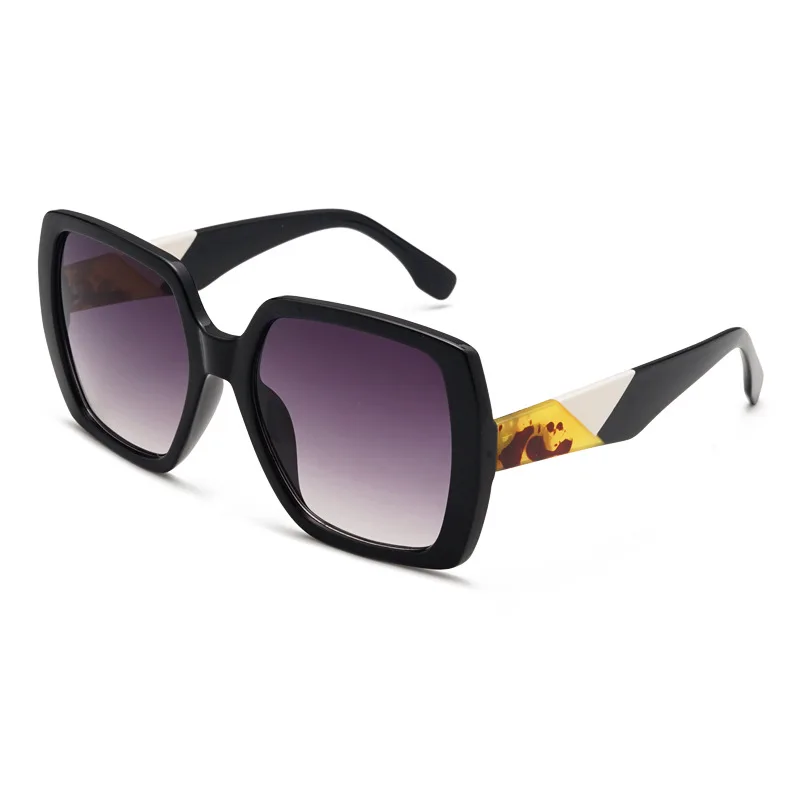 

Fashion Square Sunglasses Women Brand Designer Piet Mondrian Style Sunglasses Oversized Trend Sunglasses Color Block Stitching