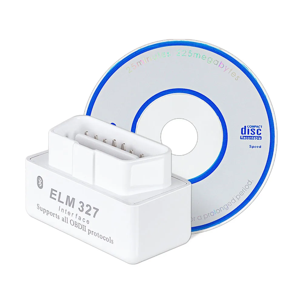 Супер Мини ELM327 V1.5 с чипом PIC25K80 с переключателем ELM 327 Bluetooth считыватель кодов работает на Android 16pin OBD2 диагностический инструмент